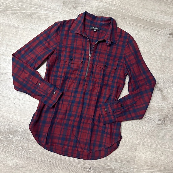 Madewell Tops - •MADEWELL• PLAID FLANNEL